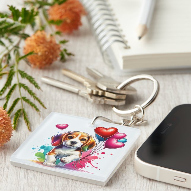 Sweet Beagle Valp Valentine (Högra Framsidan)