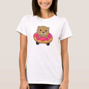 Sweet Beaver Candies Donut Rosa T Shirt