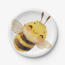 Sweet Bee 7'' Pappra Tallrikar