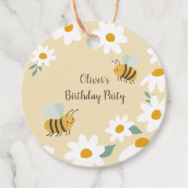 Sweet Bee Birthday Gåvor Etiketter