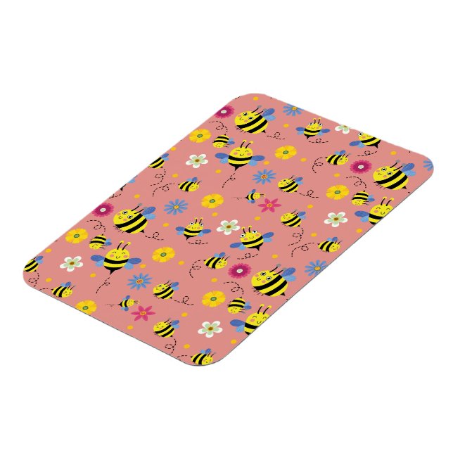 Sweet Bee Blommar Garden Magnet (Vänstra Sidan)