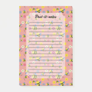 Sweet Bee Blommar Garden Post-it Block