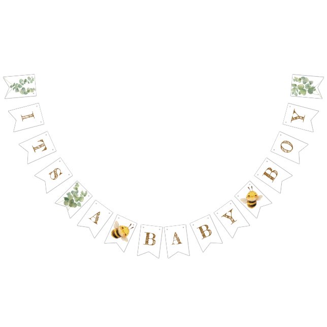 Sweet Bee Bunting Banner Vimplar (Alla)