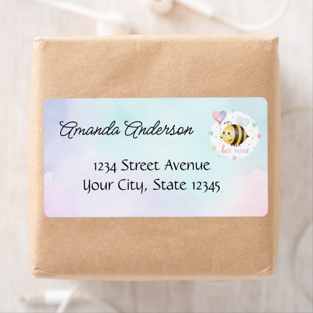 Sweet Bee First Birthday Personalized  Fraktsedel (Insitu)