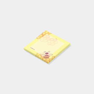 Sweet Bee Honeycomb Anpassningsbar Post-it Block