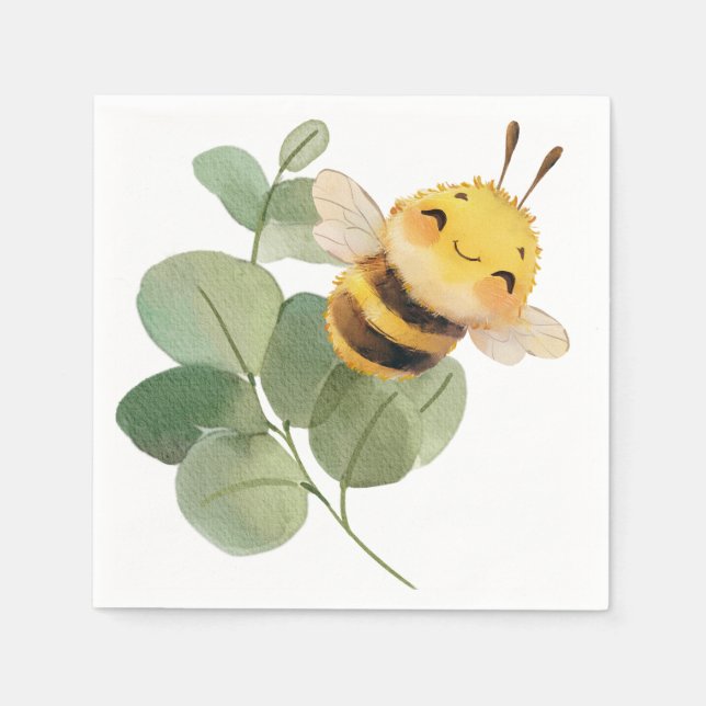 Sweet Bee Napkins Pappersservett (Framsidan)