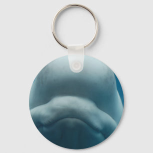 Sweet Beluga Whale Keychain Nyckelring