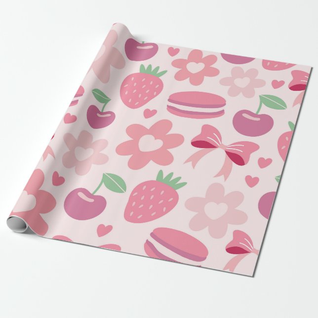 Sweet Berry Bliss Presentpapper (Utrullad)