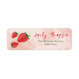 Sweet Berry Strawberry Peach Red Baby Returadress Etikett