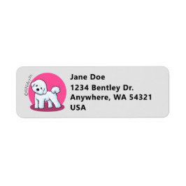 Sweet Bichon Returadress Etikett