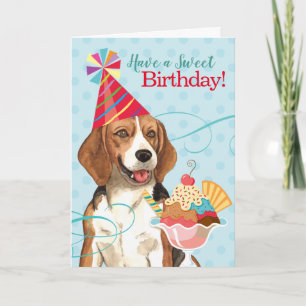 Sweet Birthday Beagle Kort