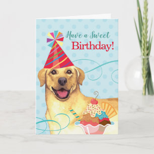 Sweet Birthday Gul lab Kort