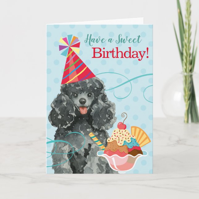 Sweet Birthday Leksak Pudel Kort (Framsida)