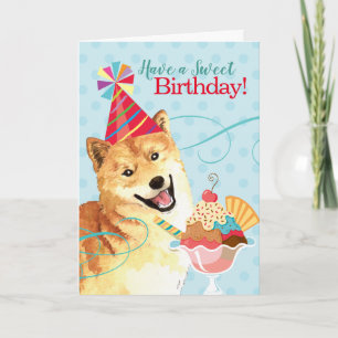 Sweet Birthday Shiba Inu Kort
