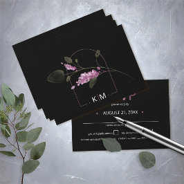 Sweet Blommigt Arch Bröllop Lilac ID998 OSA Kort