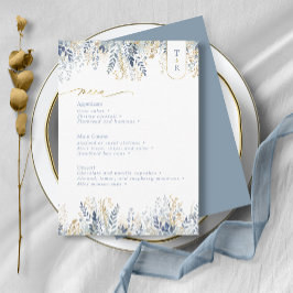 Sweet Blommigt Bröllop Menu ID1045 Meny