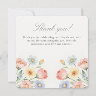 Sweet Bloom Thank you card Tack Kort