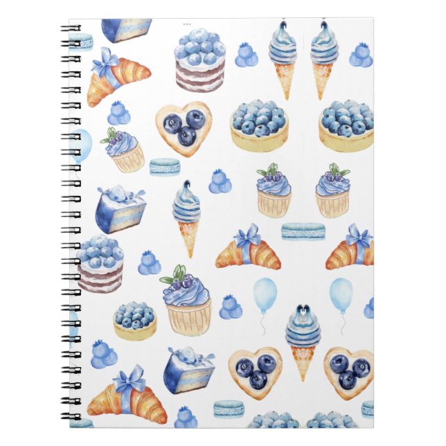 Sweet Blueberry Anteckningsbok (Framsidan)