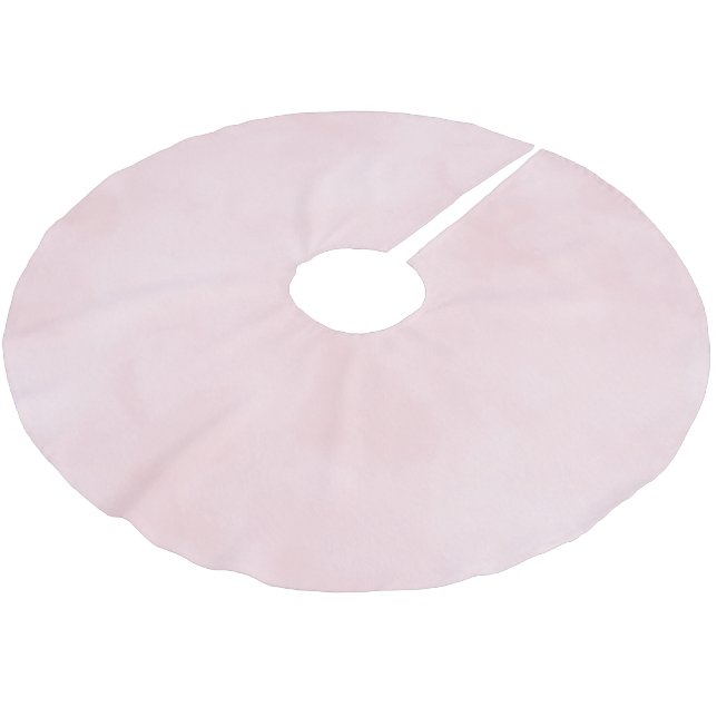 Sweet Blush Pink Christmas Julgransmatta Borstad Polyester (Vinklad)