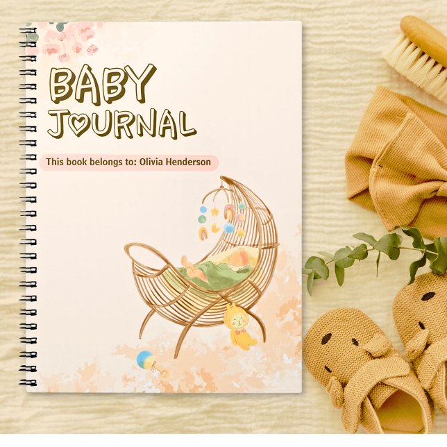 Sweet Boho Baby Journal Anteckningsbok (Boho Baby Journal From Mom)