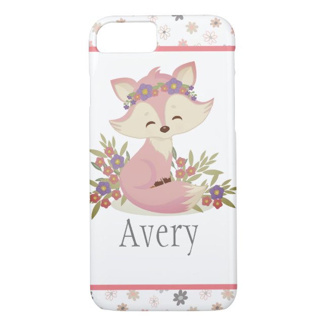 Sweet Boho Fox Personlig Case-Mate iPhone Skal (Baksida)