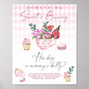 Sweet breder ut sig Hur stort är mamma Blocky-spel Poster
