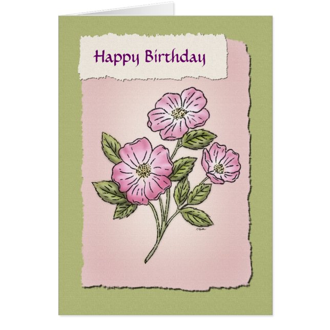 Sweet Briar Hälsningskort (Framsidan)