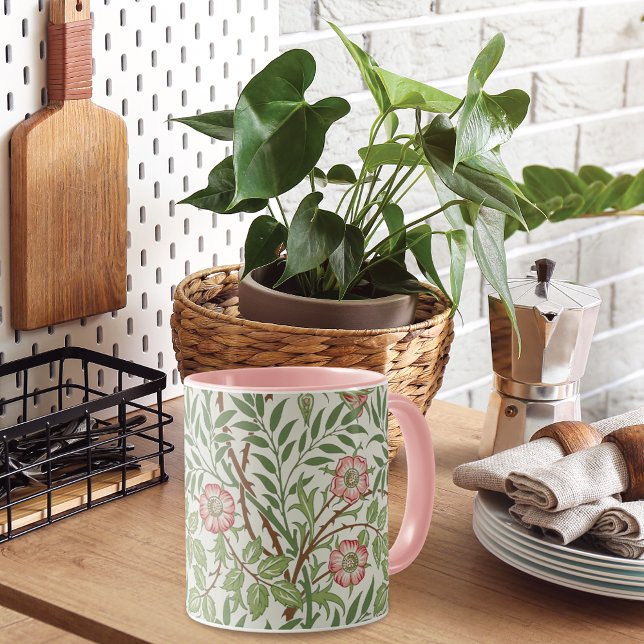 Sweet Briar Rosa ros Morris Company Mugg (Skapare uppladdad)