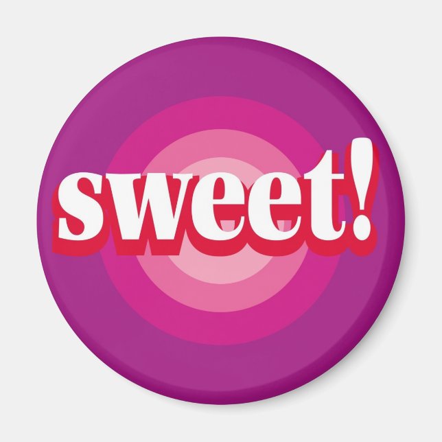 Sweet Bull's-Öga-Magnet Magnet (Framsidan)