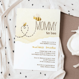 Sweet Bumblebee Mamma to Bee Baby Shower Inbjudningar