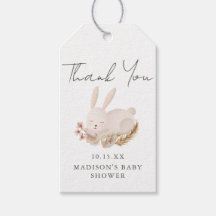 Sweet Bunny Calligraphy Baby Shower Tack