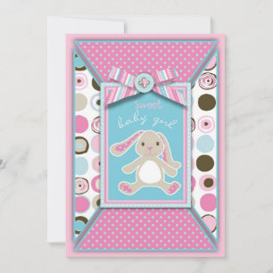 Sweet Bunny Card 2 Inbjudningar