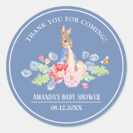 Sweet Bunny Tack Baby Shower Runt Klistermärke