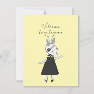 Sweet Bunny Välkommen Nyfödd bebis Card