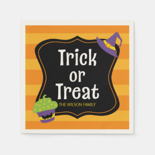 Sweet Bus eller godis Halloween fest Pappersservett