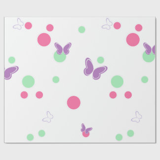 sweet butterflies and polka dots presentpapper