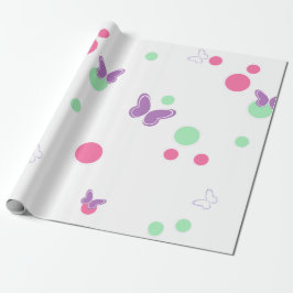 sweet butterflies and polka dots presentpapper