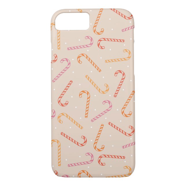 Sweet candy cane mönster Case-Mate iPhone skal (Baksida)