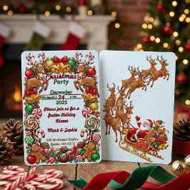 Sweet Candy Christmas Treats  Inbjudningar