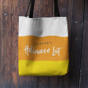 Sweet Candy corn Halloween Loot Tygkasse