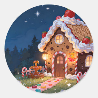 Sweet Candy Cottage Sticker Sheet Runt Klistermärke