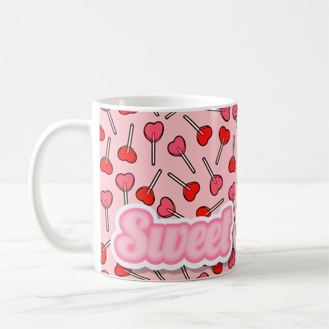 Sweet Candy Lollipop Girly Mugg (Vänster)