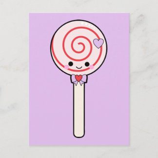 Sweet Candy Lollipop Vykort