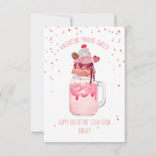 Sweet Candy Milkskakomsklassroom Valentine Kort