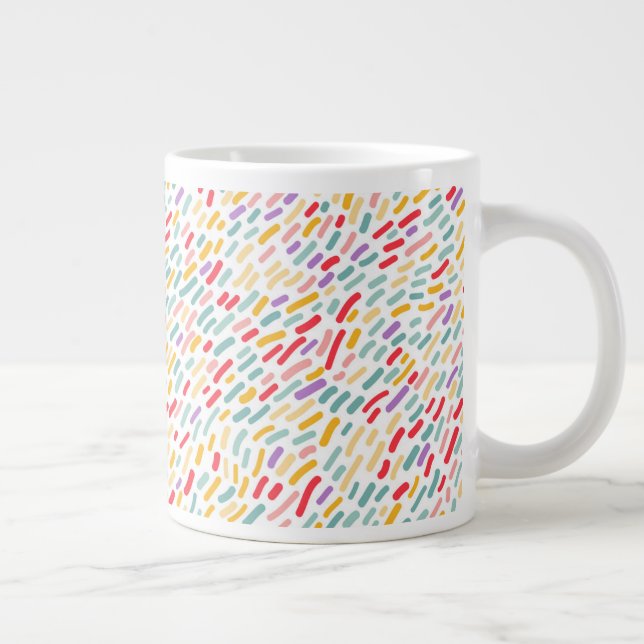 Sweet Candy Sprinkle Mönster Jumbo Mugg (Höger)