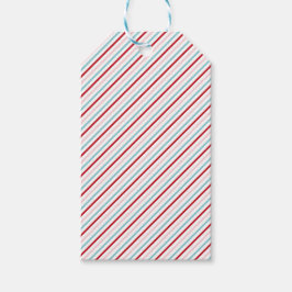 Sweet Candy Stripe Red Pink Blue Holiday/Bday Presentetikett