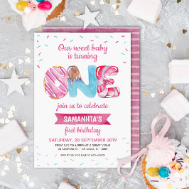 Sweet Candyland First Birthday Inbjudningar