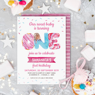 Sweet Candyland First Birthday Inbjudningar