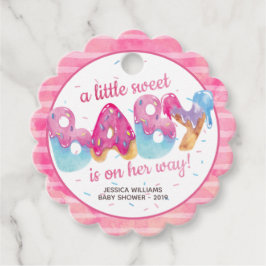 Sweet Candyland Sprinkles Baby Shower Gåvor Etiketter