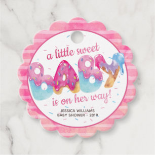 Sweet Candyland Sprinkles Baby Shower Gåvor Etiketter